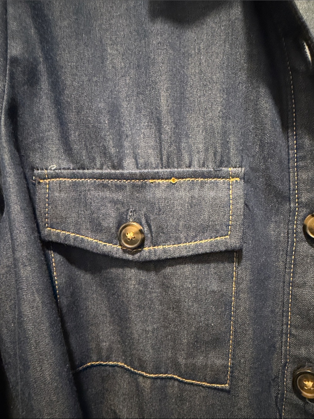 London Times Chambray Shirt Dress — Light Blue - Picture 3 of 9